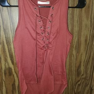 DARK SALMON COLORED BLOUSE